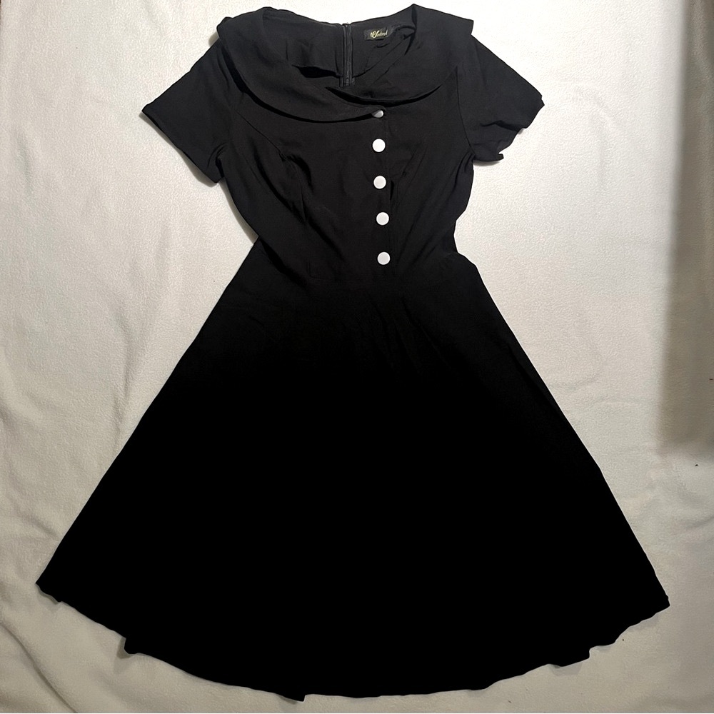 Vintage 1950s Black Dress